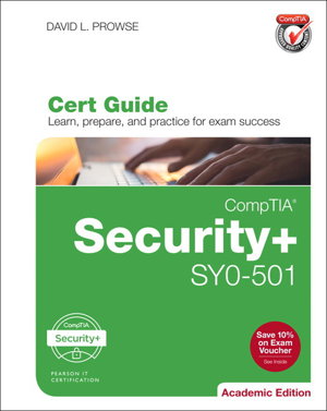 Cover art for CompTIA Security+ SY0-501 Cert Guide, Academic Edition