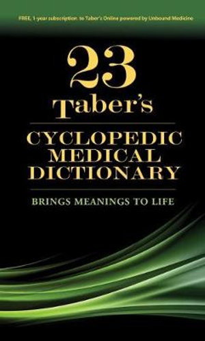 Cover art for Taber'S Cyclopedic Medical Dictionary, 23e