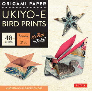 Cover art for Origami Paper - Ukiyo-E Bird Prints - 8 1/4'' Size - 48 Sheets Tuttle Origami Paper