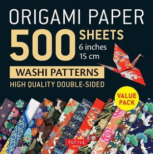 Cover art for Origami Paper 500 sheets Japanese Washi Patterns 6" (15 cm)