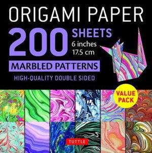 Cover art for Origami Paper 200 sheets Marbled Patterns 6" (15 cm)