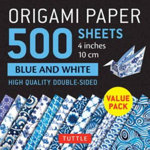 Cover art for Origami Paper 500 sheets Blue and White 4" (10cm)