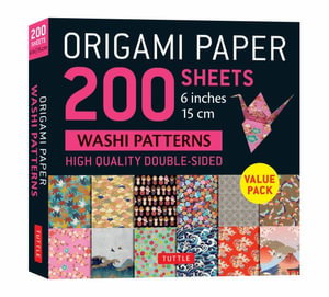 Cover art for Origami Paper 200 sheets Washi Patterns 6" (15 cm)