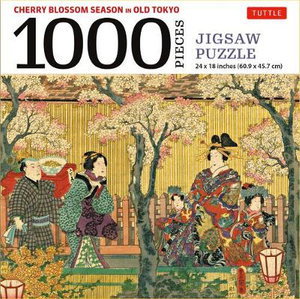 Cover art for Cherry Blossom Season in Old Tokyo- 1000 Piece Jigsaw Puzzle