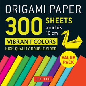Cover art for Origami Paper 300 sheets Vibrant Colors 4" (10 cm)