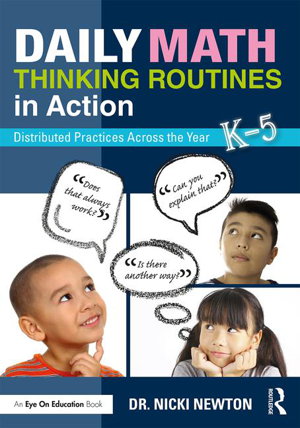 Cover art for Daily Math Thinking Routines in Action