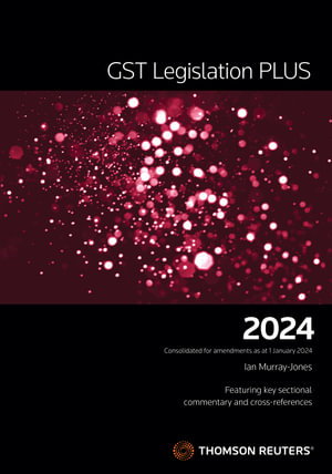 Cover art for GST Legislation PLUS 2024