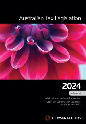 Cover art for Australian Tax Legislation 2024 Volume 4
