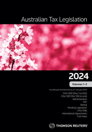 Cover art for Australian Tax Legislation 2024 Volumes 1-3