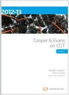 Cover art for Cooper and Evans on CGT 2012-2013