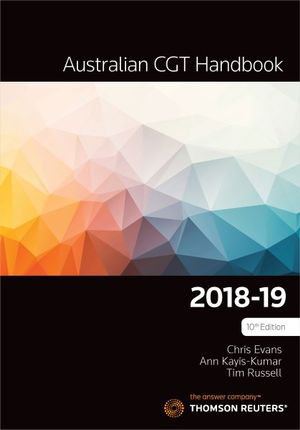 Cover art for Australian CGT Handbook 2018-19