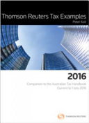 Cover art for Thomson Reuters Tax Examples 2016