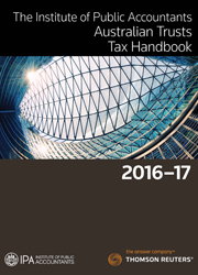 Cover art for IPA Australian Trusts Tax Handbook 2016-17