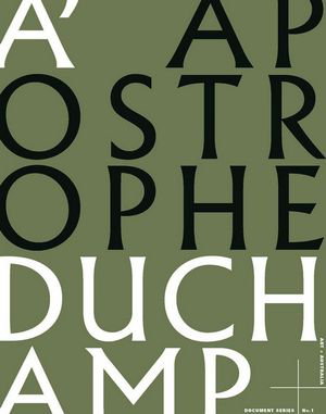 Cover art for Apostrophe Duchamp