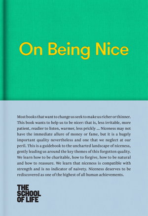 Cover art for On Being Nice