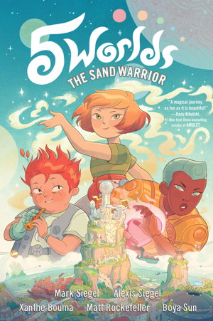 Cover art for 5 Worlds Book 1 The Sand Warrior