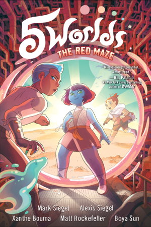 Cover art for 5 Worlds Book 3 The Red Maze