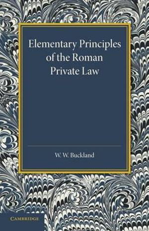 Cover art for Elementary Principles of the Roman Private Law