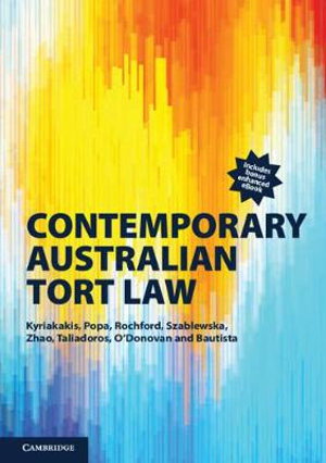 Cover art for Contemporary Australian Tort Law