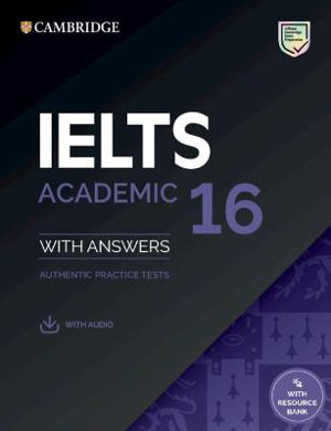 Cover art for IELTS 16 Academic Student's Book with Answers with Audio with Resource Bank