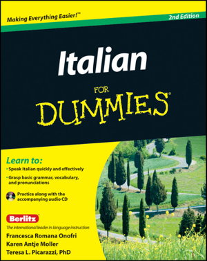 Cover art for Italian For Dummies, 2nd Edition with CD