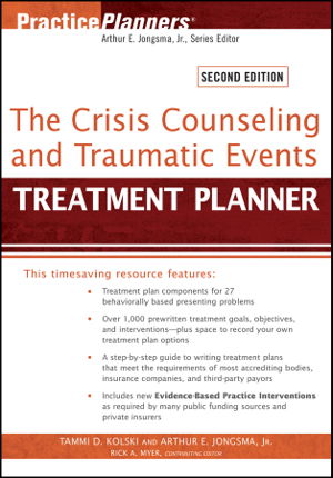 Cover art for Crisis Counseling and Traumatic Events Treatment Planner