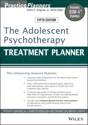 Cover art for The Adolescent Psychotherapy Treatment Planner