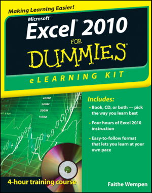 Cover art for Excel 2010 eLearning Kit For Dummies