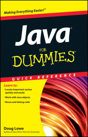 Cover art for Java For Dummies Quick Reference