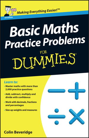 Cover art for Basic Maths Practice Problems For Dummies