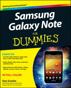 Cover art for Samsung Galaxy Note For Dummies