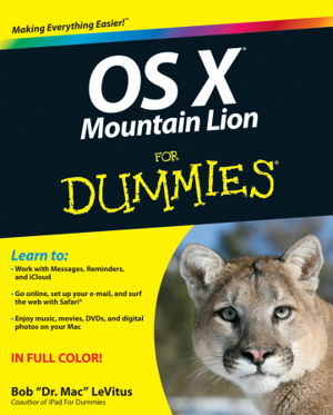 Cover art for OS X Mountain Lion For Dummies