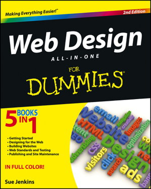 Cover art for Web Design All In One for Dummies