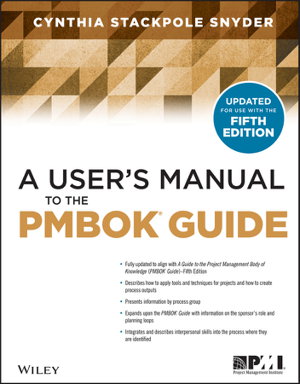 Cover art for A User's Manual to the PMBOK Guide, Fifth Edition