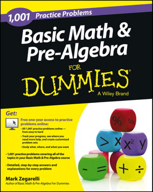 Cover art for 1001 Basic Math and Pre-Algebra Practice Problems For