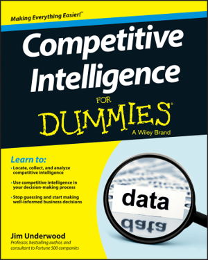 Cover art for Competitive Intelligence For Dummies