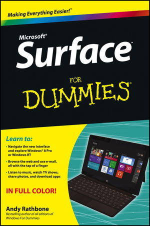 Cover art for Surface for Dummies