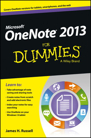 Cover art for OneNote 2013 For Dummies