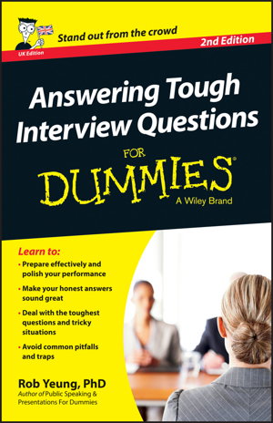Cover art for Answering Tough Interview Questions For Dummies - UK
