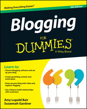 Cover art for Blogging for Dummies