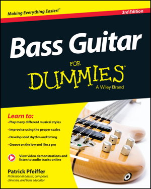 Cover art for Bass Guitar for Dummies, 3rd Edition