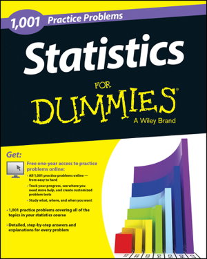 Cover art for 1,001 Statistics Practice Problems for Dummies