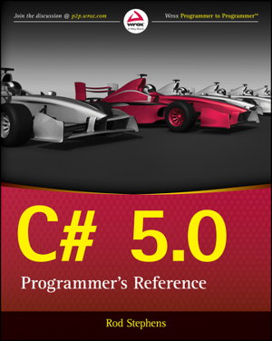Cover art for C# 5.0 Programmer's Reference