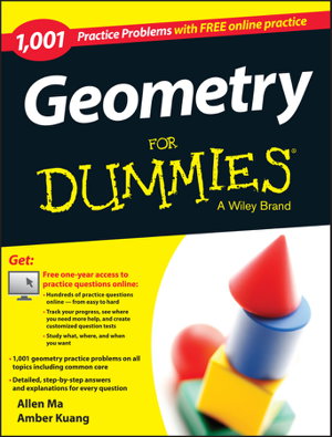 Cover art for 1,001 Geometry Practice Problems for Dummies