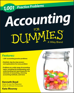Cover art for 1,001 Accounting Practice Problems for Dummies