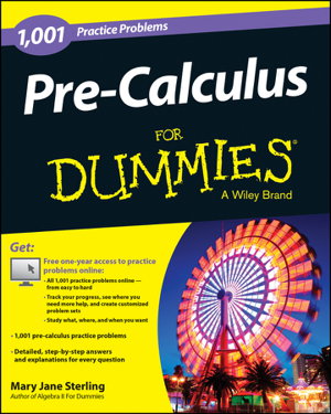 Cover art for 1,001 Pre-calculus Practice Problems for Dummies