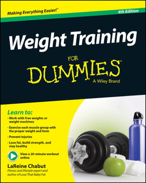 Cover art for Weight Training for Dummies 4th Edition