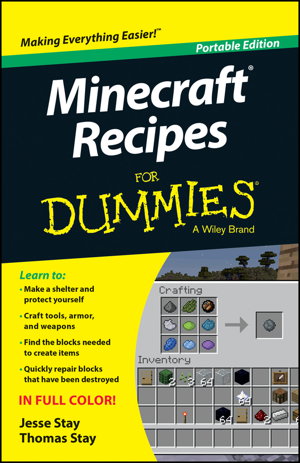 Cover art for Minecraft Recipes For Dummies