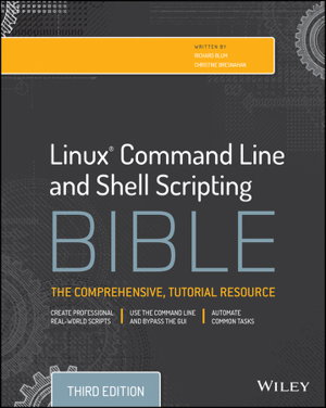Cover art for Linux Command Line and Shell Scripting Bible