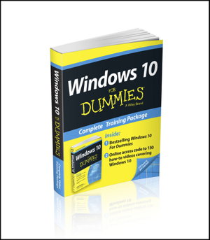 Cover art for Windows 10 for Dummies Book+online Videos Bundle